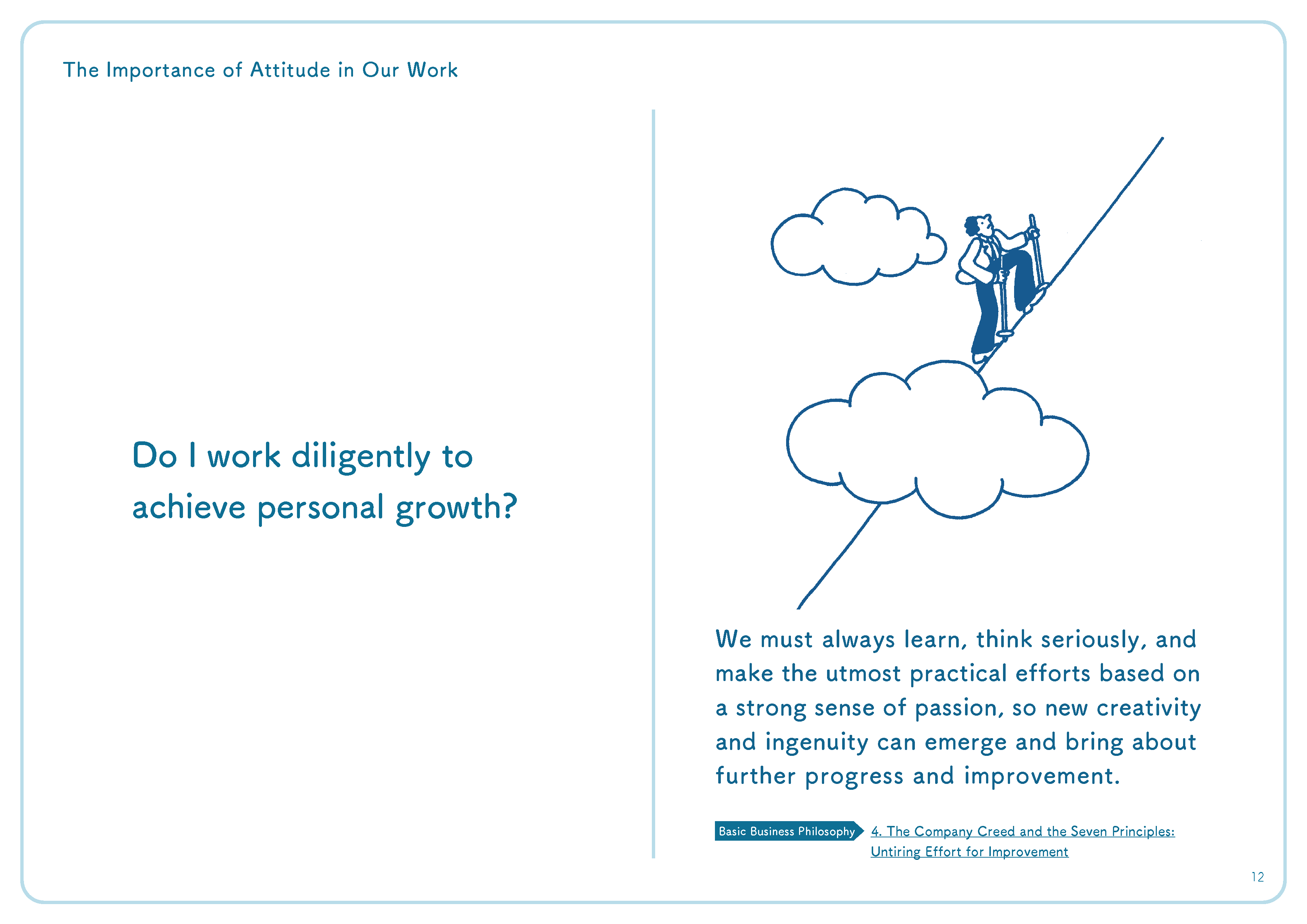 Do I work diligently to achieve personal growth?